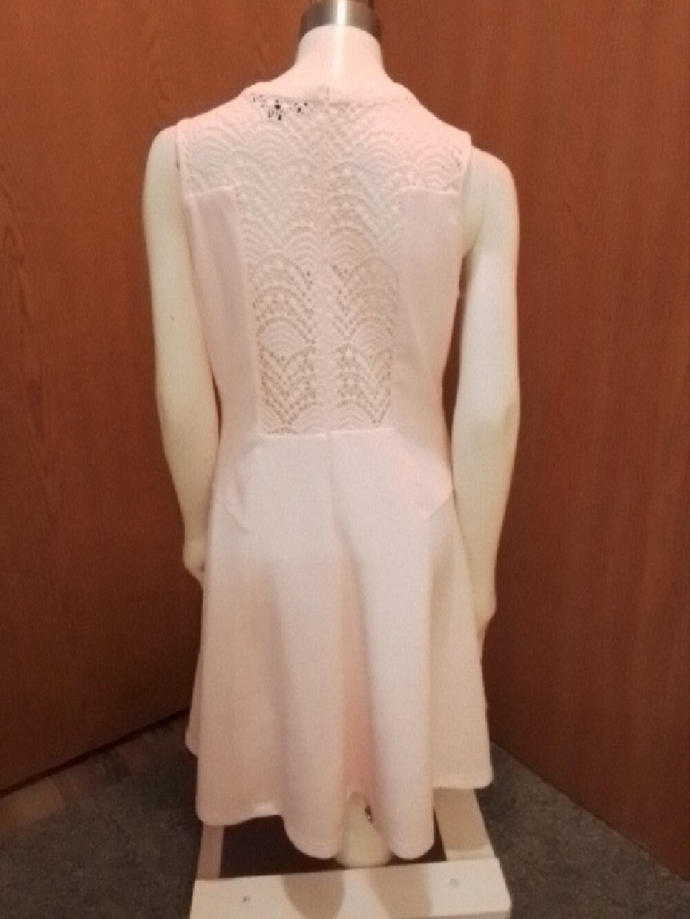Sharagano Sleeveless Fit and Flare Dress, Pink, Size 10.
